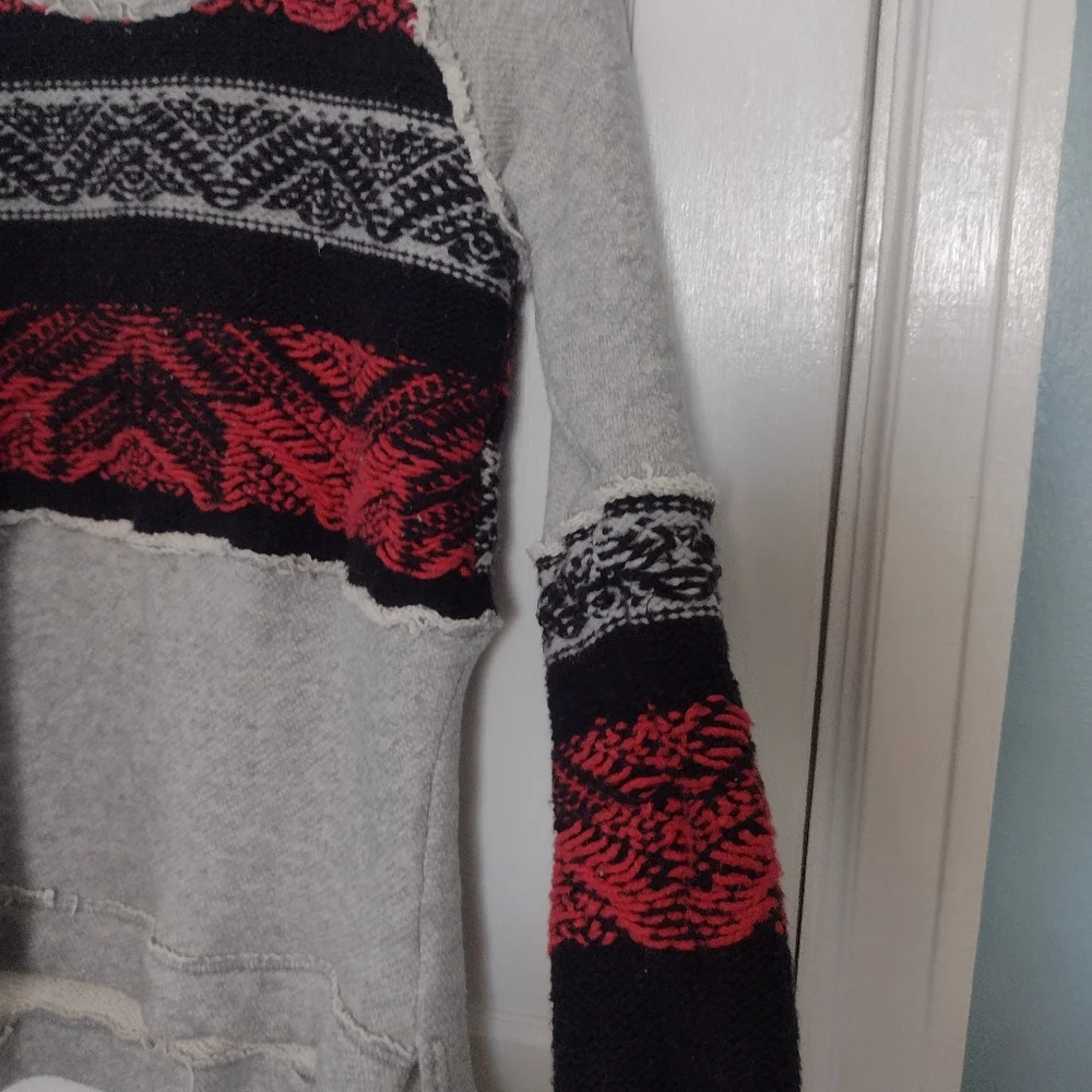 Free People Snow Angel Pullover Boho Aztec Sweater - Picture 12 of 16